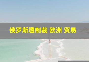 俄罗斯遭制裁 欧洲 贸易